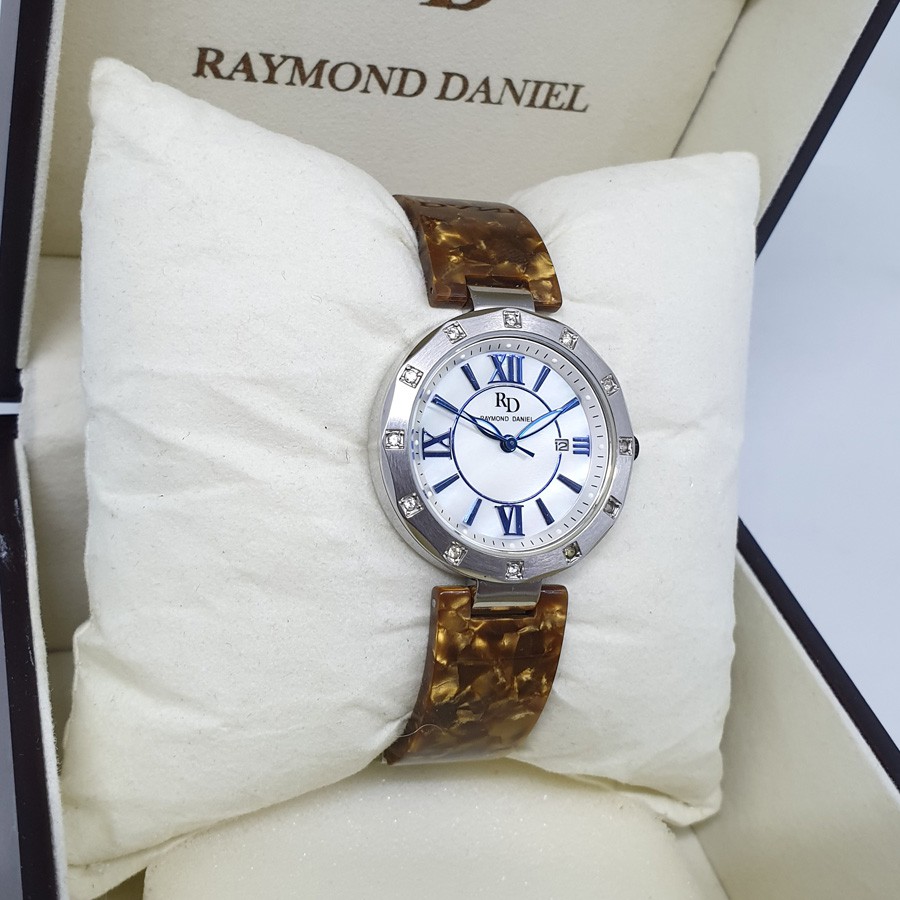 Raymond Daniel RD206 Silver Akr.Putih, Jam Tangan Wanita, Original