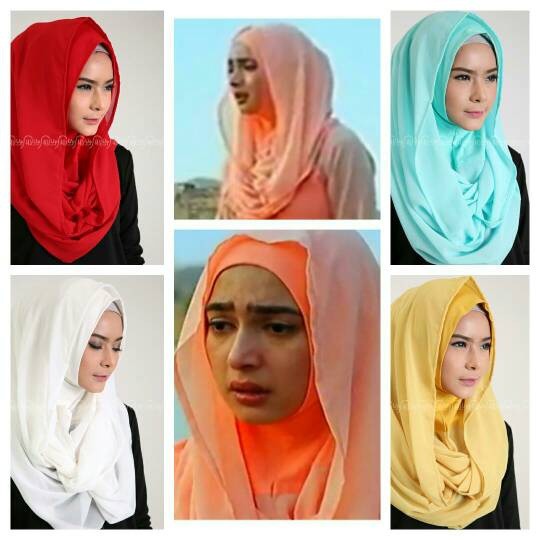 Jilbab Instan Alaia Kombinasi / Alaia Jersey Mix Ceruty / Alaia Najwa