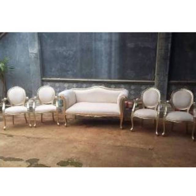 Kursi set pelaminan sofa manten kursi manten furniture dekorasi jati mebel jepara