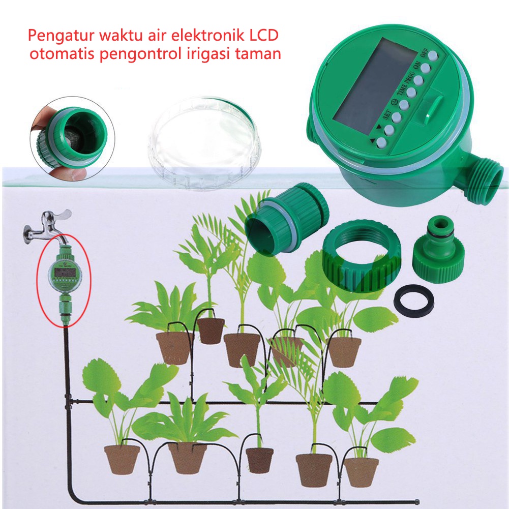 Pengatur Waktu Air Elektronik Otomatis, Pengatur Waktu Irigasi Taman, Pengontrol Air Tanaman Cerdas