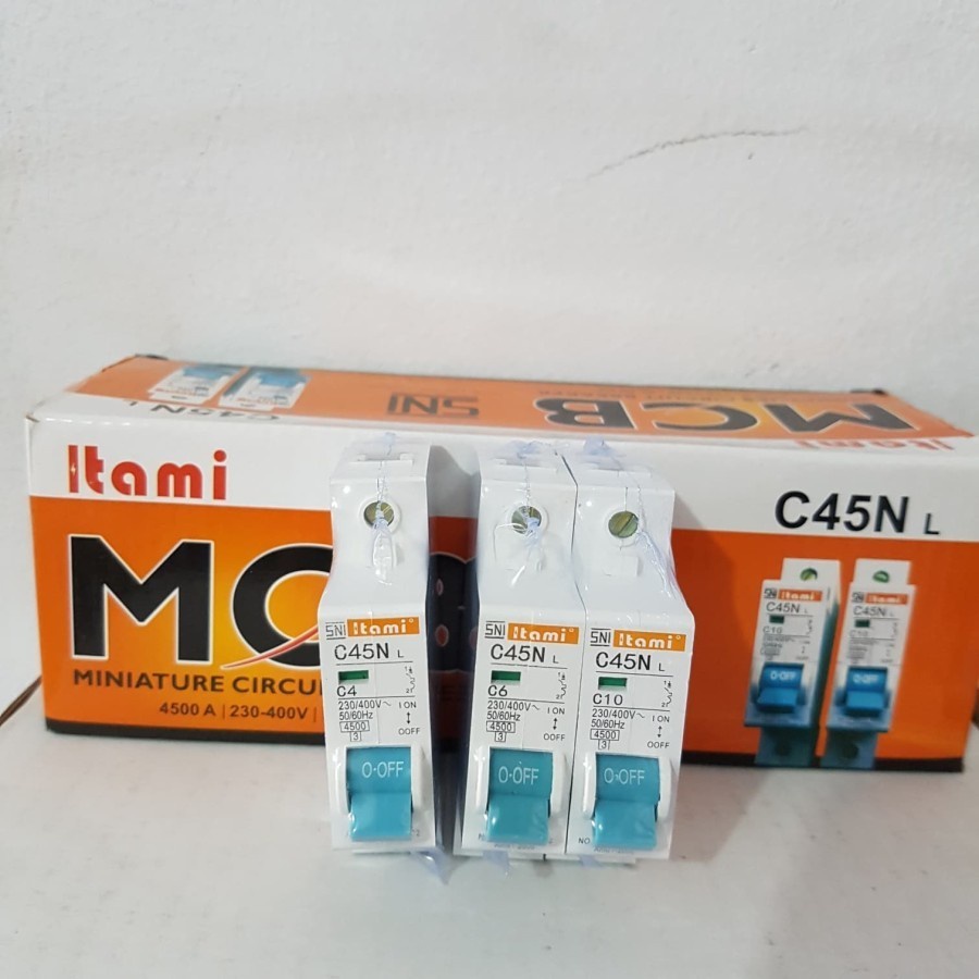 MCB ITAMI 1P 2A 4A 6A 10A 16A 20A 25A 1Phase SNI LMK Grosir