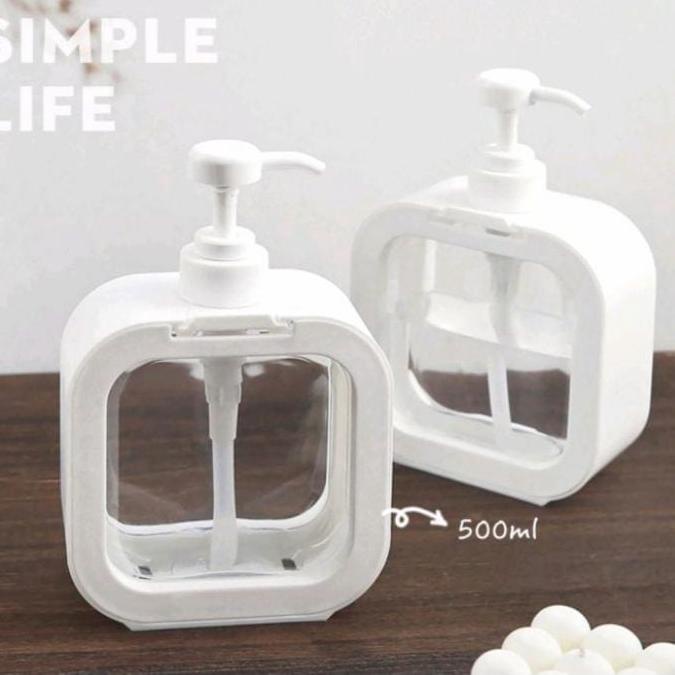 9U7 (CLASHOP) Dispenser sabun korea tempat sabun korea botol pump estetik minimalis transparan tempa