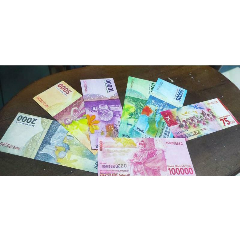 UANG MAINAN ANAK ASLI REPLIKA/UANG BELANJA MAINAN/KASIR PEMBAYARAN UANG