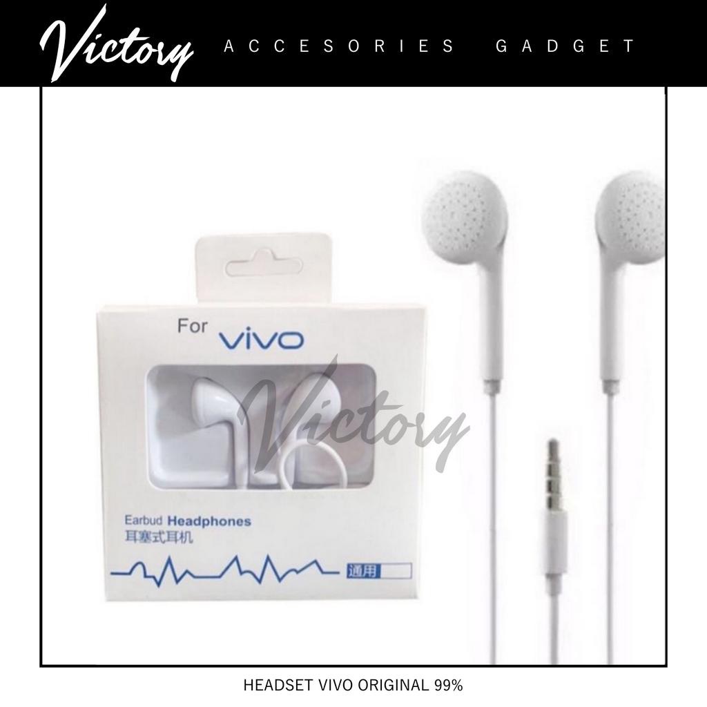 Headset VIVO Earphone Handsfree ORI Original 99% for OPPO samsung xiaomi lenovo sony earbud handfree