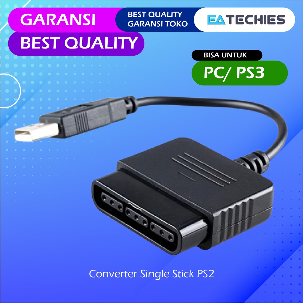 Converter Stick PS2 ke PS3 atau PC USB Single 100% Original