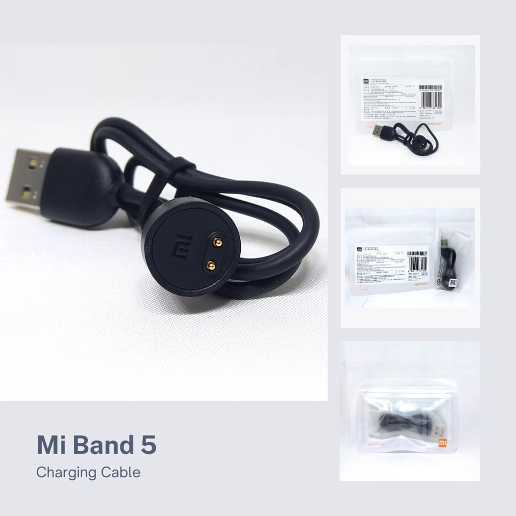 Kabel Cable Charging Jam Xiaomi Mi Band 5 Original