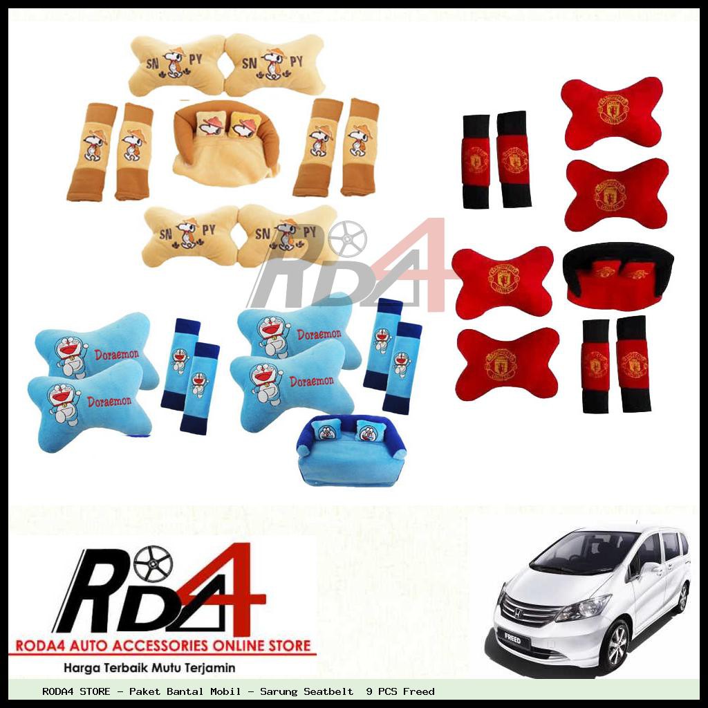 Paket Bantal Mobil - Sarung Seatbelt  9 PCS Freed