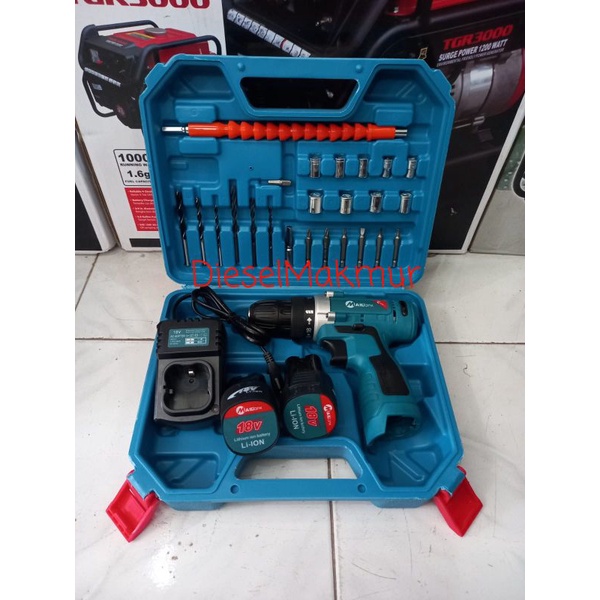 MAILTANK Mesin Bor Cordless 18V