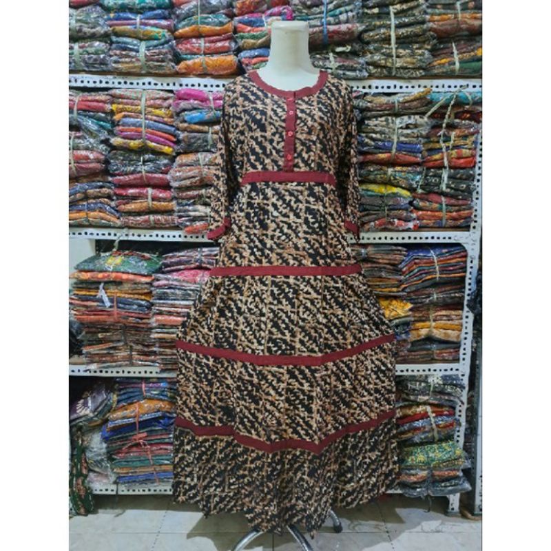 0DASTER/SEKDRES SUSUN SABIRA CANTIK BATIK PUTRI DIANA  SUSUN ORIGINAL, K4 BUSUI LENGAN 7/8 MOTIF TER