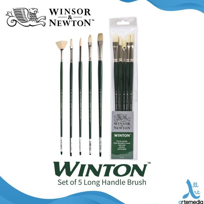 

Kuas Lukis Winton Hog 5PK Long Handle Brush ---READY---