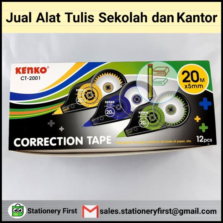 

Vanila | Correction Tape Tip Ex Tip-X Kertas Kenko Ct-2001 20 Meter Lusinan