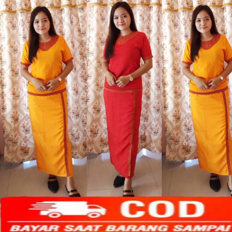 baju adat toraja set wanita / baju toraja / set baju toraja wanita