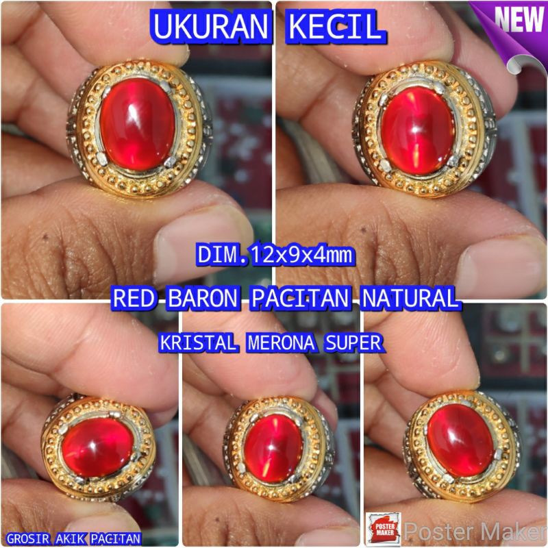 RED BARON PACITAN NATURAL SIZE KECIL