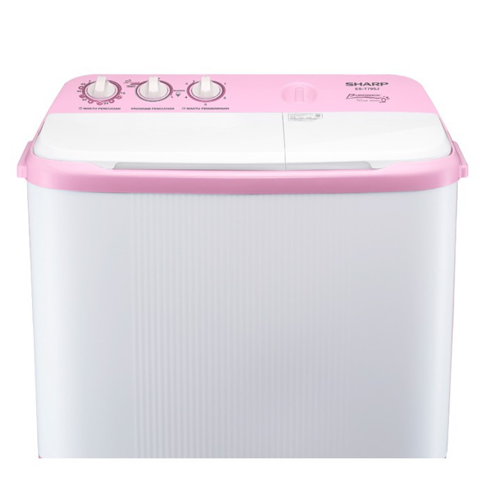 Sharp ES-T79SJ Mesin Cuci Twin Tub Pink