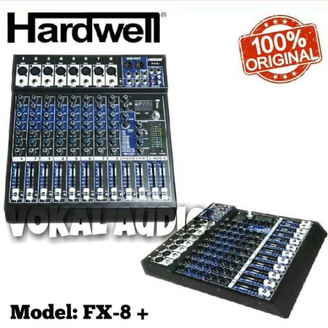 Mixer Hardwell FX 8 Plus Original Hardwell FX8+ 8 Channel