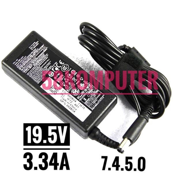 Adapter notebook charger for dell inspiron n5010 n4010 1520 1570 N411z 19.5V 3.34A 7.4.5.0 65W