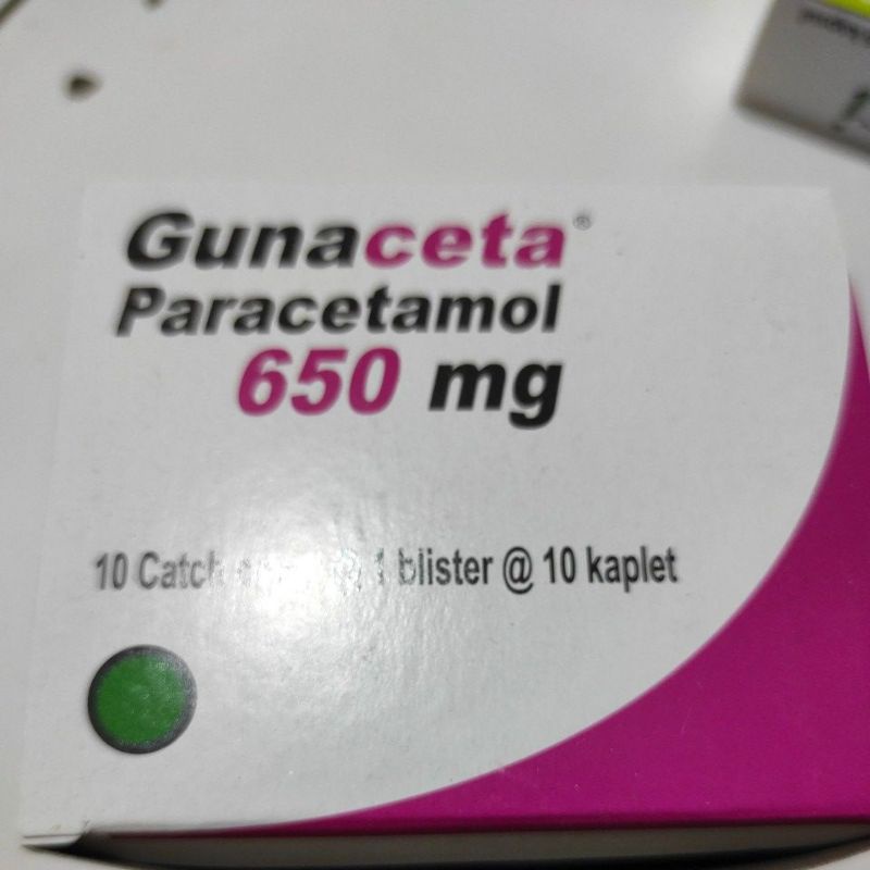 Paracetamol 650 mg ( gunaceta 650 mg  ) box