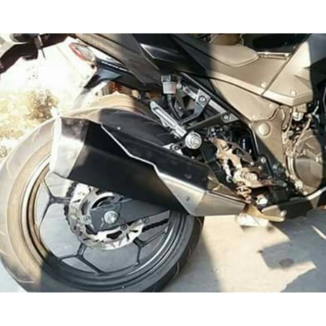 Knalpot standar racing ninja 250 fi slipon pollarize