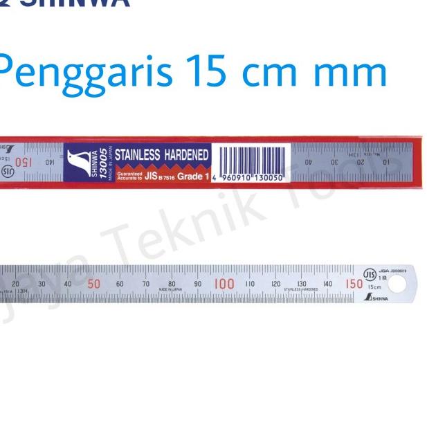 

❉ Penggaris Shinwa 15cm mm/mm Stainless Steel ◄