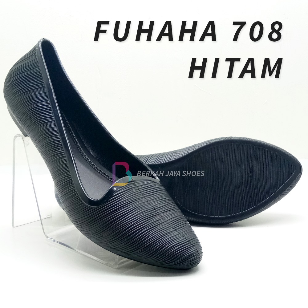 Sepatu Wanita - Sepatu Karet Wanita  - Sepatu Flat Shoes Karet Wanita Fuhaha 708 Varian Warna