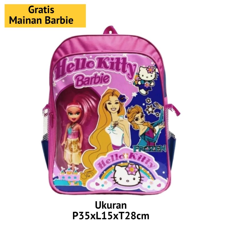 Tas Sekolah Anak Perempuan Tas Sekolah Barbie Tas Tk  Tas Sd