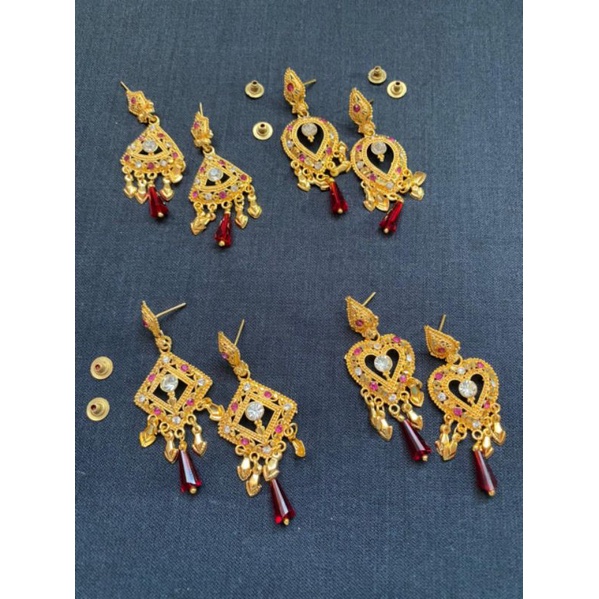 Anting India emas/ Anting fashion india/ Anting Dubai emas/Anting dubai India murah emas