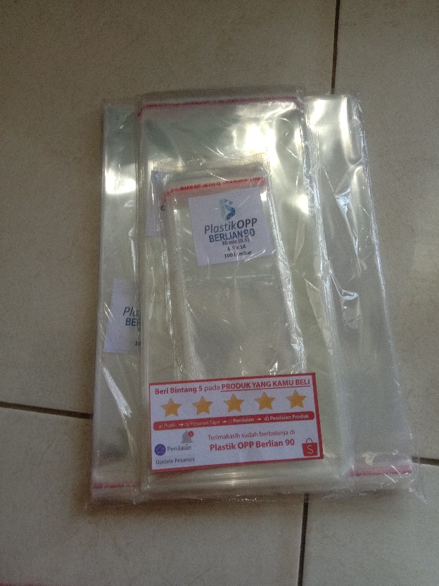Plastik Opp Tebal 19 X 25 Cm 30 Micron (0,5) Plastik Kemasan / Plastik Undangan