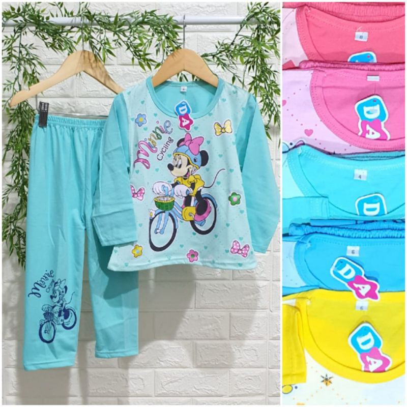 [BISA COD]Grosir Setelan Panjang Dedina DNA Dena Anak Karakter