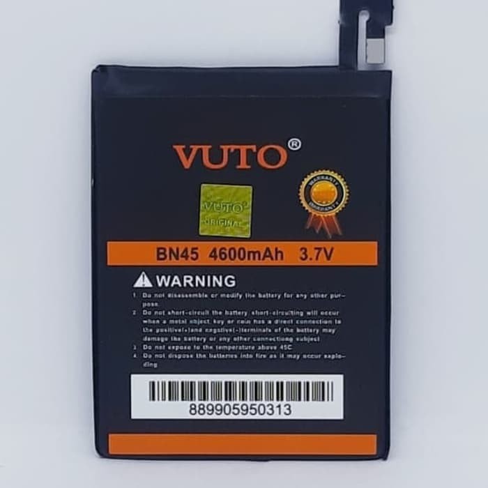 Double Power Battery Batre baterai Vuto XIAOMI REDMI NOTE 5 Pro BN45 BN- 45 BN 45