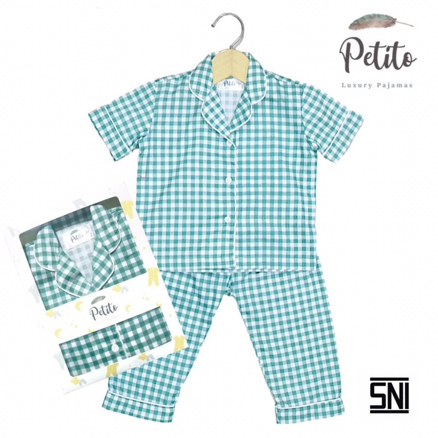 PETITCO GINGHAM COLLECTION - PIYAMA ANAK