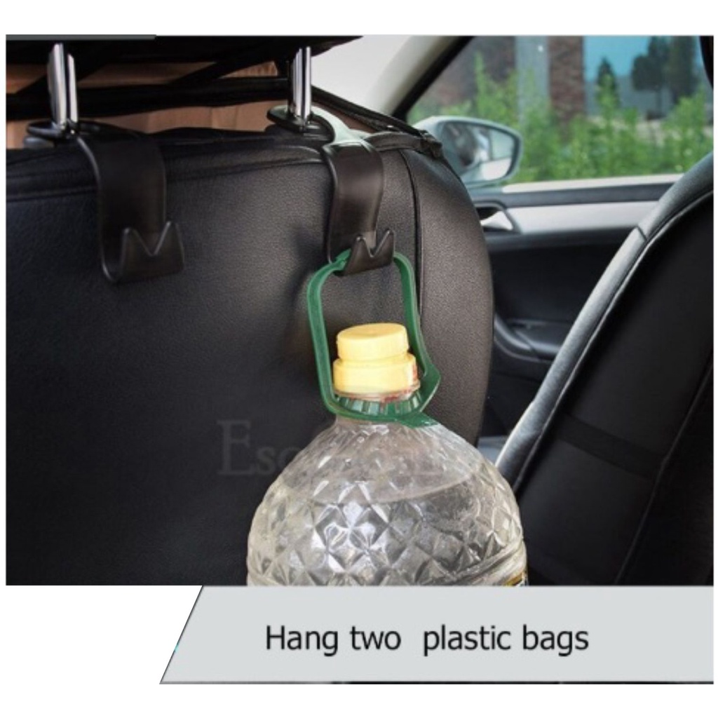 LJ Mobil Kendaraan Back Seat Headrest Organizer Hanger Storage Hook For Belanjaan Bag Handbag 1 pcs