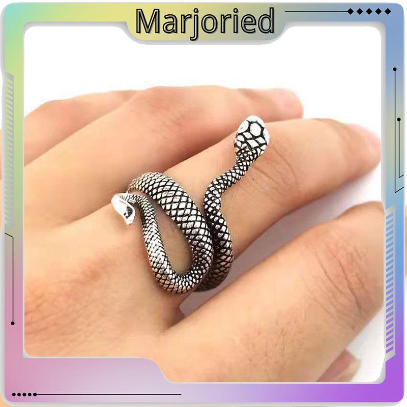 Cincin Pria / Wanita Desain Ular Adjustable Gaya Punk Untuk Pesta / Hadiah-MJD