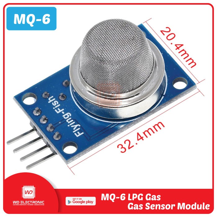 MQ-6 MQ6 PROPANE BUSTANE LPG GAS SENSOR