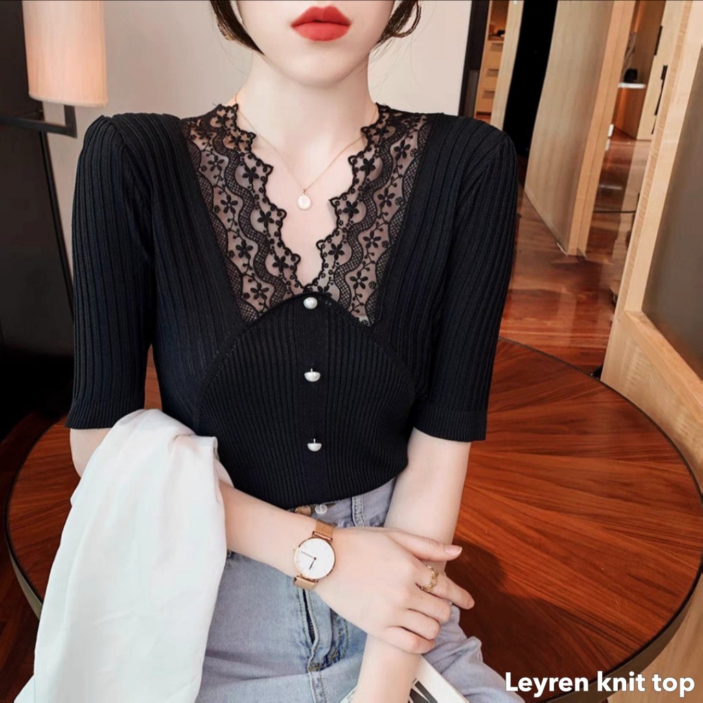 Leyren knit top -Thejanclothes