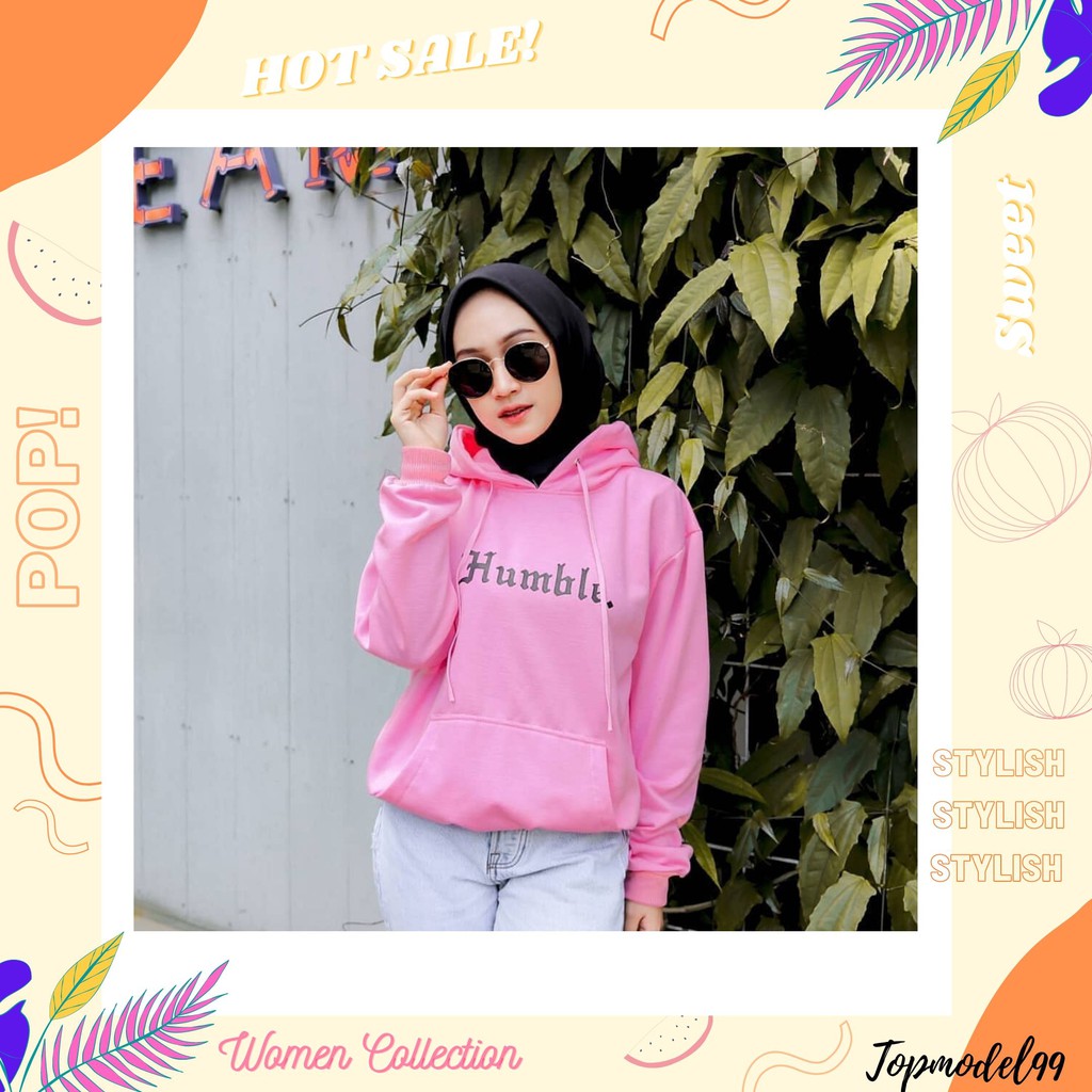 SWEATER HOODIE HUMBLE/BISA COD/Sweater Wanita