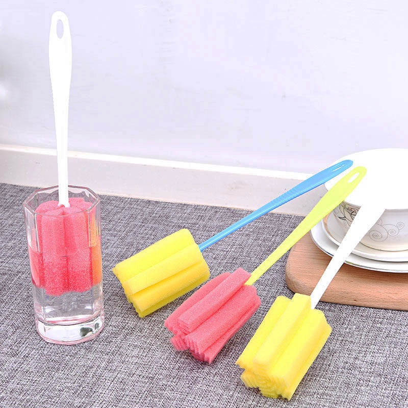 SPONGE TONGKAT PEMBERSIH BOTOL MINUM/PENCUCI BOTOL SUSU BAYI/SPONS CUCI GELAS/SIKAT UNTUK MEMBANTU CUCI PIRING