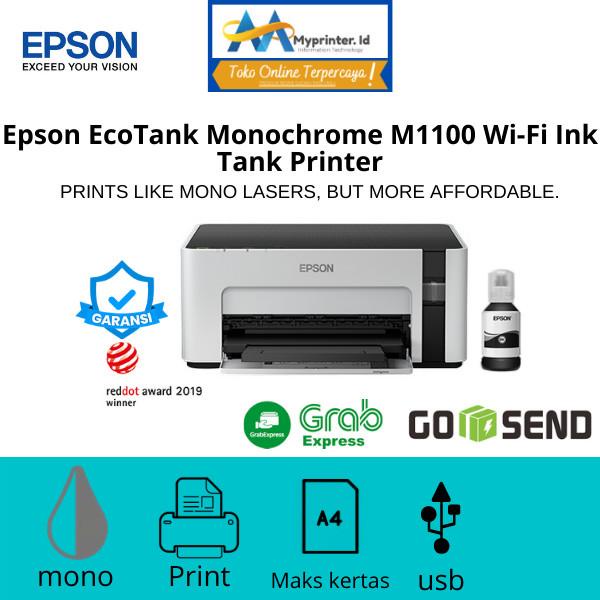 Epson M1100 Printer pengganti M100 Hanya Print Saja / Hitam Putih BNIB