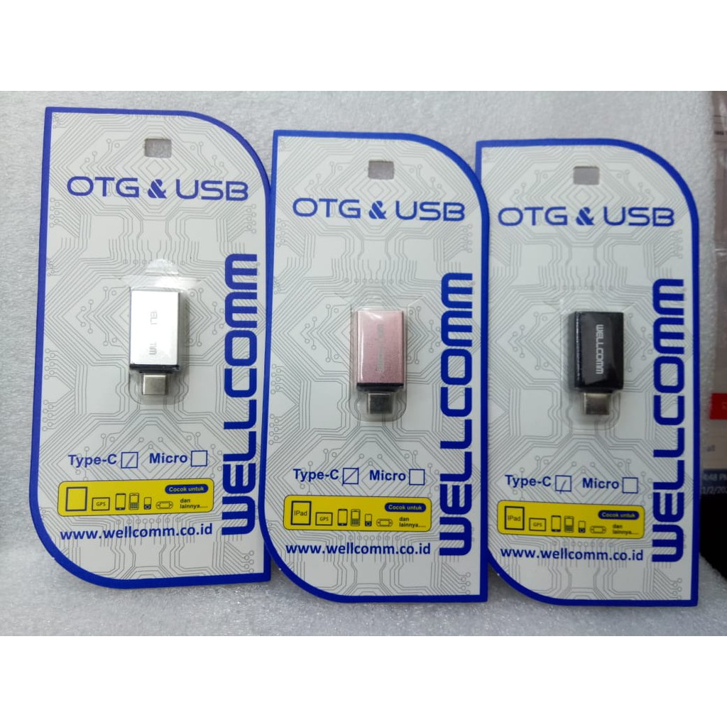 Sambungan OTG Type C USB Wellcomm