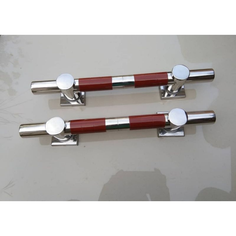 handel pintu rumah minimalis klasik panjang 35 cm model suling coklat