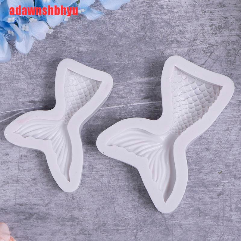 Cetakan Fondant Bentuk Ekor Mermaid Bahan Silikon Untuk Dekorasi Kue