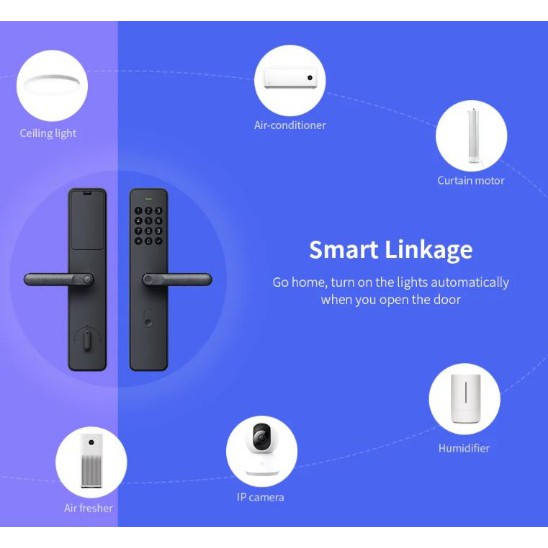 Mijia Smart Door Lock Keyless Bluetooth Fingerprint Kunci Pintu Rumah