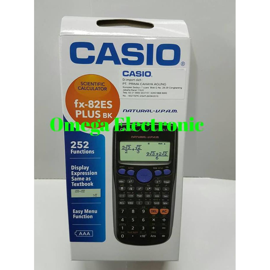 

Promo Casio Scientific FX 82 ES PLUS Terlaris