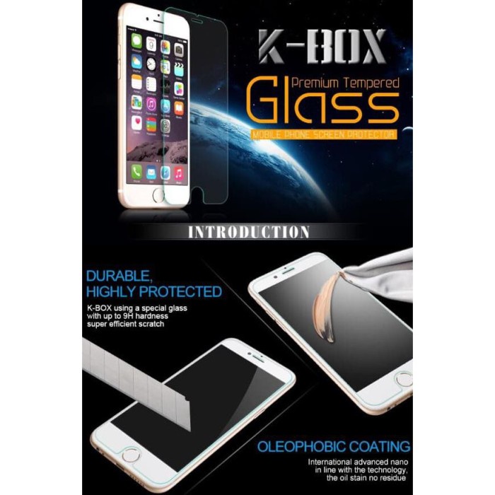 Tempered Glass K-Box Oppo Joy 3 / Neo 5 A31T / A53 2015 / A57 2016 Lama Anti Gores Kaca KBOX