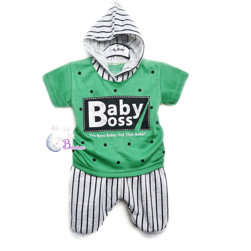 BAJU BAYI BOBOBAM ECER BABY BOSS SETELAN ANAK LAKI-LAKI / SETELAN ANAK HARGA GROSIR