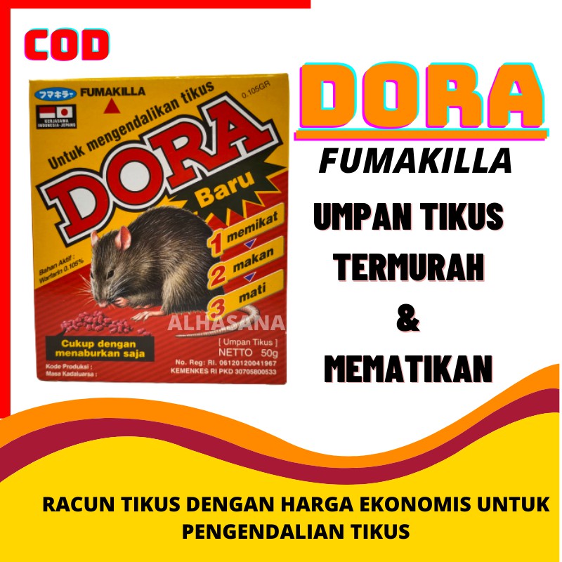 DORA PERANGKAP TIKUS MEMATIKAN/RACUN PEMBASMI TIKUS/MAKANAN PEMBUNUH TIKUS