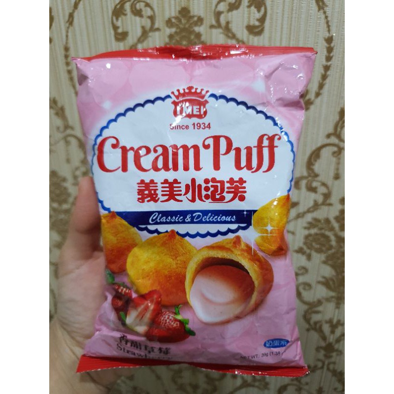 

I MEI CREAM PUFF TAIWAN Strawberry Flavor