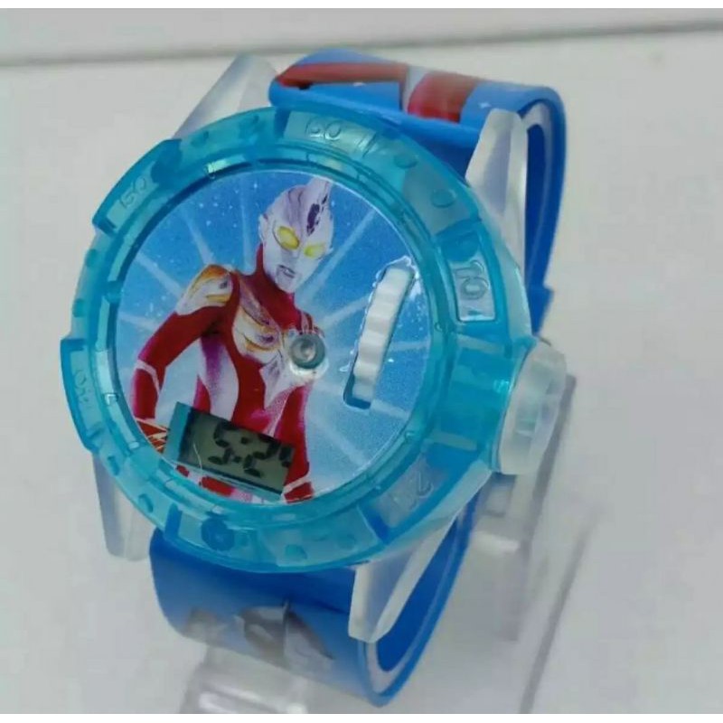 Jam Anak Jam Tangan anak melody laser Jam Tangan anak karakter Ultramen