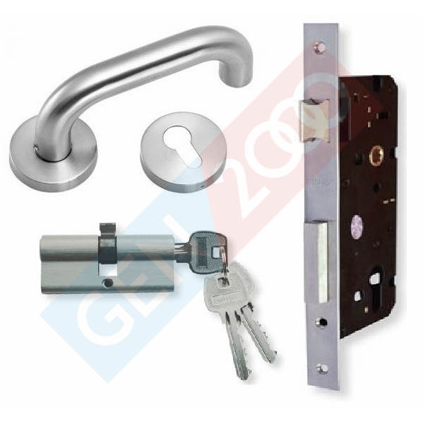 1 Set Paket Handel Kunci  Pintu  Kayu  Komplit Door Handle 