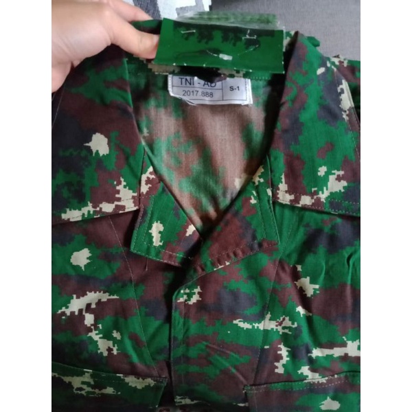 Baju PDL TNI AD NKRI 2017 Jatah