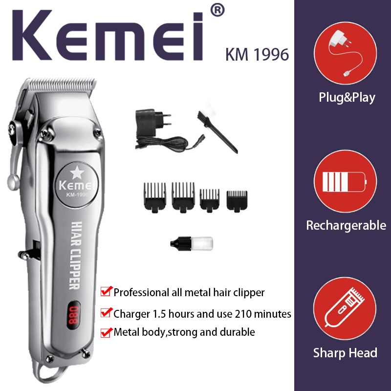 KEMEI KM 1996 shaver machine charger CLIPPER CHARGER LED POWER INDICATOR